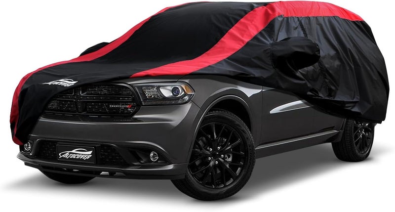 AltoCover Car Cover Custom Fit Dodge Durango 2004-2025, SUV Cover Waterproof All Weather with Red Strip Design for Rain, Sun, Snow, Dust Protection - Image 1